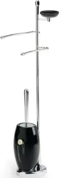 Комплект для туалета Stil Haus Zefiro ZE21(08-NE) напольный, хром/черный