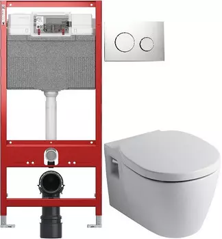 Комплект Ideal Standard Connect E803501 + E71270 + система инсталляции Tece 9300302 + 9240921