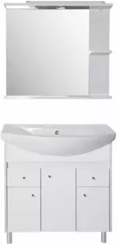 Комплект мебели белое дерево 80 см ASB-Mebel Орхидея