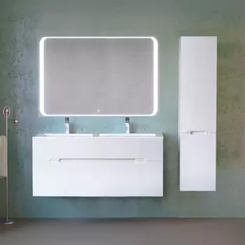 Комплект мебели белый 122 см Jorno Modul Mol.01.122/P/W + Mol.08.120/W + Mol.02.120/W