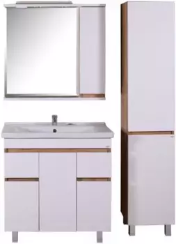 Комплект мебели белый/дуб золотой 80,5 см ASB-Mebel Марко