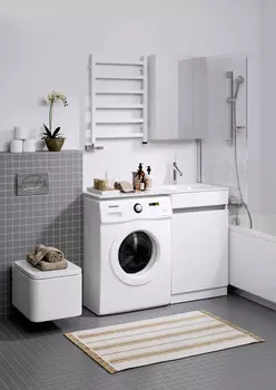 Комплект мебели белый глянец 115 см Aqwella Forma FOR0105KR + FOR.11.04.D-R + SM0210