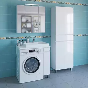 Комплект мебели белый глянец 80,8 см Санта Марс 900127 + 900120 + 900122 + 113011