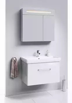 Комплект мебели белый глянец 81 см Aqwella Neo NEO01081 + 1.WH30.2.084 + Neo.04.08