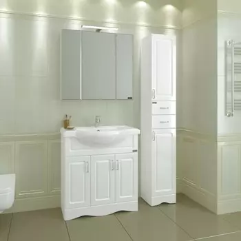 Комплект мебели белый глянец 81 см Санта Верона 700113 + CLASSIC80 + 113011