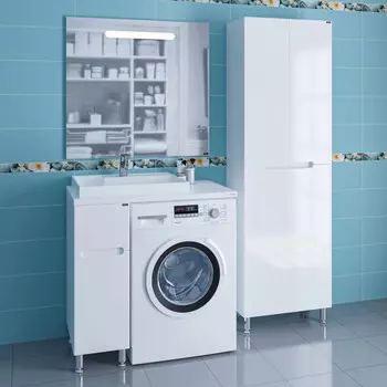 Комплект мебели белый глянец 90,5 см Санта Лондон 224027 + 900129 + 900123 + 900522