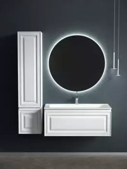 Комплект мебели белый матовый 101 см Sancos Very VR100W + CN7013 + SF900