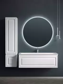 Комплект мебели белый матовый 121 см Sancos Very VR120W + CN7017 + SF1000