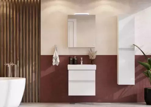 Комплект мебели белый матовый 60 см Roca Oleta A857639501 + 3274C400Y + A857645501