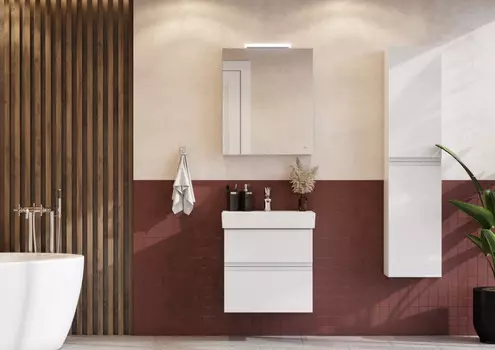 Комплект мебели белый матовый 60 см Roca Oleta A857639501 + 3274C400Y + A857646501