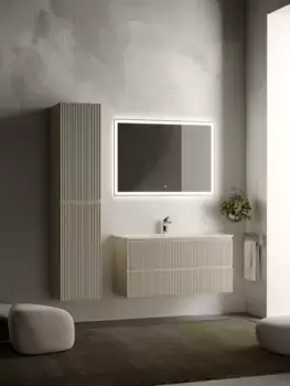 Комплект мебели бежевый матовый 101 см Sancos Snob R SNR100CE + CN7013 + CI1000