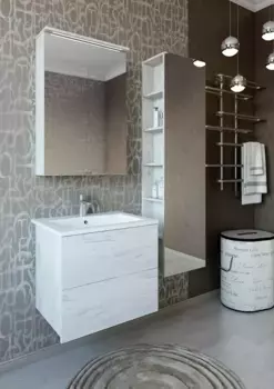 Комплект мебели дуб крафт белый 75 см Sanflor Чикаго C16781 + C000005829