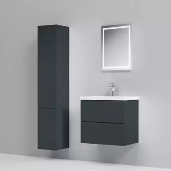 Комплект мебели графит матовый 60 см Am.Pm Gem M90FHX06022GM + M90WCC0602WG + M91AMOX0551WG