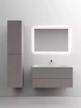 Комплект мебели серый матовый 101 см Sancos Snob T SNT100SM + CN7013 + CI1000