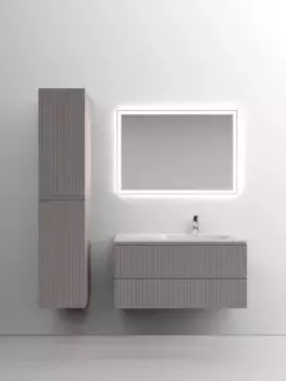 Комплект мебели серый матовый 101 см Sancos Snob T SNT100RSM + CN7015 + CI1000