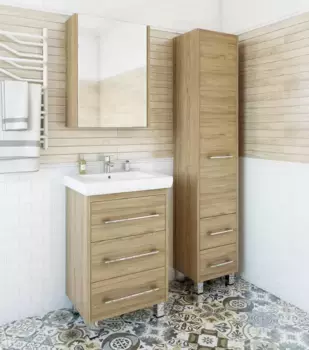 Комплект мебели швейцарский вяз 60,5 см Sanflor Ларго C0002106 + 4640021060773 + H0000000022