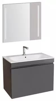 Комплект мебели темно-серый матовый 80 см Geberit Renova Plan 529.916.JK.8