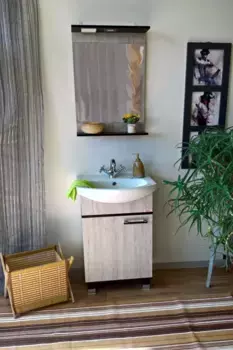 Комплект мебели венге/орегон 50 см Sanflor Толедо C0000001823 + 4620008195766 + C0000001863