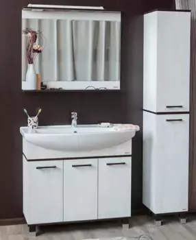 Комплект мебели венге/северное дерево светлое 106,5 см Sanflor Толедо H0000001282 + 4620008197388 + H0000001266