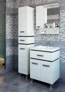 Комплект мебели венге/северное дерево светлое 70 см Sanflor Техас H0000001230 + UM-COM70/1 + H0000001228