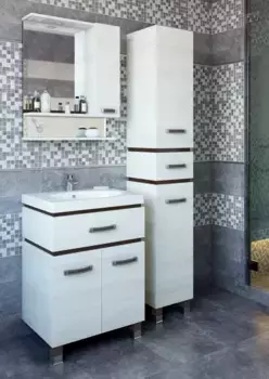 Комплект мебели венге/северное дерево светлое 70 см Sanflor Техас H0000001230 + UM-COM70/1 + H0000001229