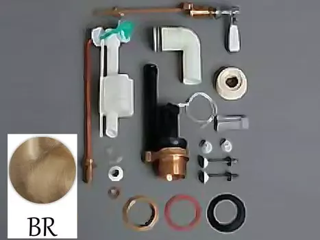 Комплект механизма слива с боковой ручкой Simas Lante D24br