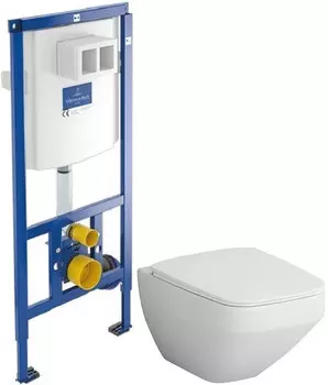 Комплект подвесной унитаз Am.Pm Inspire 2.0 C50A1700SC + система инсталляции Villeroy & Boch 92246100