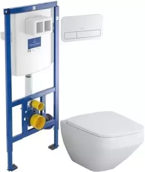 Комплект подвесной унитаз Am.Pm Inspire 2.0 C50A1700SC + система инсталляции Villeroy & Boch 92246100 + 92249068