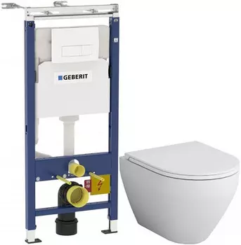 Комплект подвесной унитаз Am.Pm Spirit 2.0 C701700WH + C707857WH + система инсталляции Geberit 458.125.11.1