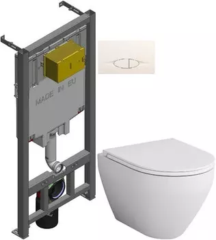 Комплект подвесной унитаз Am.Pm Spirit 2.0 C701700WH + C707857WH + система инсталляции Jacob Delafon E29025-NF + E29026-01R