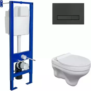 Комплект подвесной унитаз Berges Albit S + система инсталляции Berges Atom Line 410 042442
