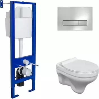 Комплект подвесной унитаз Berges Albit S + система инсталляции Berges Atom Line 410 042443