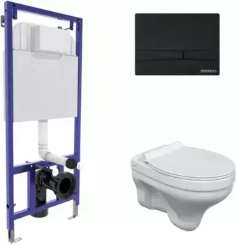 Комплект подвесной унитаз Berges Albit S + система инсталляции Berges Novum F5 042440
