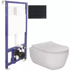 Комплект подвесной унитаз Berges Ego + система инсталляции Berges Novum L5 047215