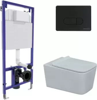 Комплект подвесной унитаз Berges Floe + система инсталляции Berges Novum D5 043275