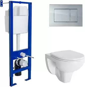 Комплект подвесной унитаз Berges Gamma + система инсталляции Berges Atom 410 042429