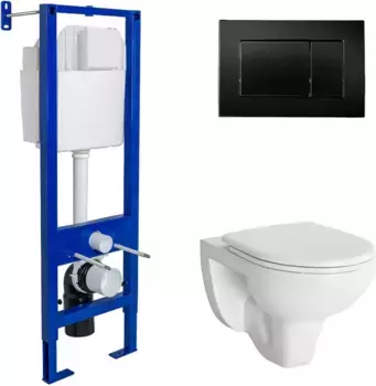 Комплект подвесной унитаз Berges Gamma + система инсталляции Berges Atom 410 042431