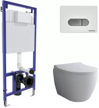 Комплект подвесной унитаз Berges Okus + система инсталляции Berges Novum D7 043262