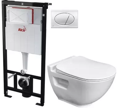 Комплект подвесной унитаз Bien Harmony HRKA052N2VP0W3000 + система инсталляции AlcaPlast AM101/11203:1RUSSETM71