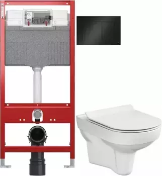 Комплект подвесной унитаз Cersanit City MZ-CITY-Con-S-DL + система инсталляции Tece 9300302 + 9240407