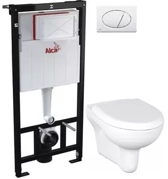 Комплект подвесной унитаз Cersanit Nature MZ-NATURE-COn-DL + система инсталляции AlcaPlast AM101/11203:1RUSSETM71