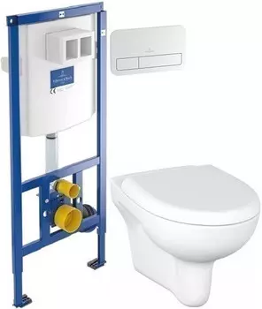 Комплект подвесной унитаз Cersanit Nature MZ-NATURE-COn-DL + система инсталляции Villeroy &amp; Boch 92246100 + 92249068