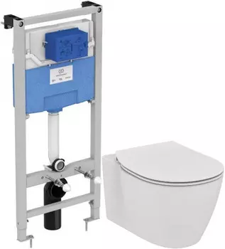 Комплект подвесной унитаз E047901 + E772401 + система инсталляции R020467 Ideal Standard Prosys Connect AquaBlade E211601