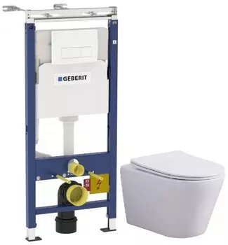 Комплект подвесной унитаз Esbano Clavel ESUPCLAVW + система инсталляции Geberit 458.125.11.1