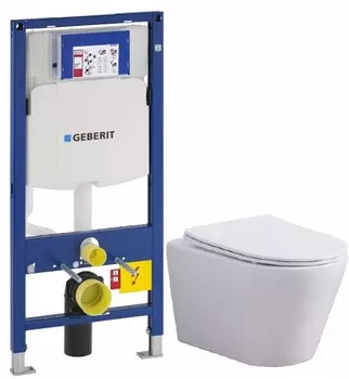 Комплект подвесной унитаз Esbano Clavel ESUPCLAVW + система инсталляции Geberit 111.300.00.5