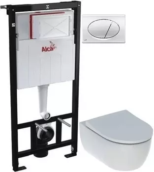 Комплект подвесной унитаз Geberit iCon 500.784.01.1 + система инсталляции AlcaPlast AM101/11203:1RUSSETM71