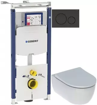 Комплект подвесной унитаз Geberit iCon 500.784.01.1 + система инсталляции Geberit 111.362.00.5 + 115.882.DW.1