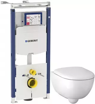 Комплект подвесной унитаз Geberit Renova Compact 500.803.00.1 + система инсталляции Geberit 111.362.00.5