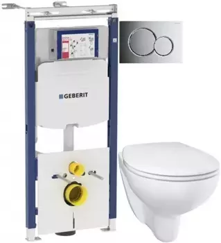 Комплект подвесной унитаз Grohe Bau Ceramic 39351000 + система инсталляции Geberit 111.362.00.5 + 115.770.21.5