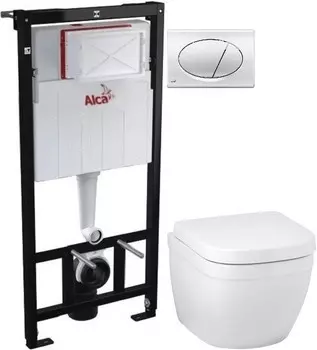 Комплект подвесной унитаз Grohe Euro Ceramic 39206000 + 39330001 + система инсталляции AlcaPlast AM101/11203:1RUSSETM71